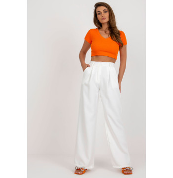 Spodnie Damskie Model DHJ-SP-15679-1.29X Ecru - Italy Moda