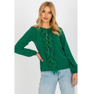 Bluzka Model LK-BZ-506673.36 Dark Green - Lakerta