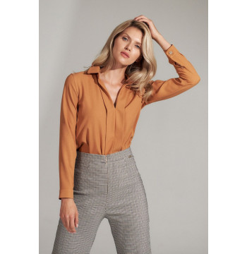 Bluzka Model M732 Brown - Figl
