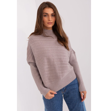 Sweter Damski Model AT-SW-2368.36X Dark Beige - AT
