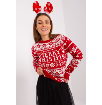 Sweter Damski Model D90057AB90883A Red - Sublevel
