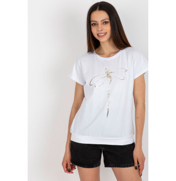 Bluzka Model RV-BZ-8952.06 White - Rue Paris