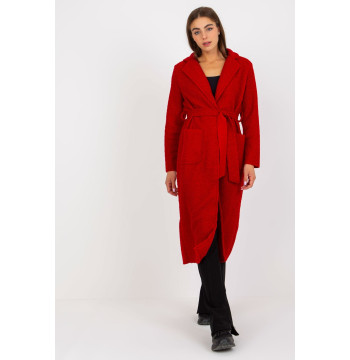 Płaszcz Damski Model TW-PL-BI-5220.63 Dark Red - Och Bella