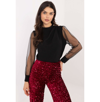 Bluzka Model MI-BZ-278519.03X Black - Italy Moda Hurtownia odzieży on-line, moda damska, bielizna i obuwie dla kobiet - Matterhorn.pl