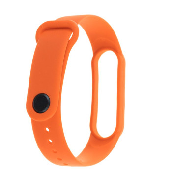 Pasek silikonowy do Xiaomi 5/6 - pomarańczowy