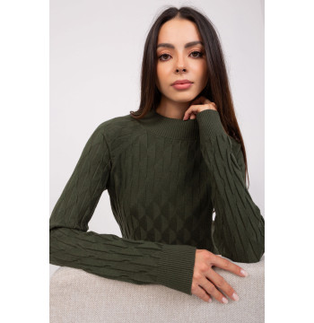 Sweter Damski Model AT-SW-2326.37X Khaki - AT