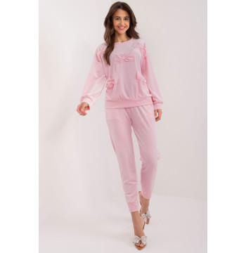 Spodnie Komplet Model DHJ-KMPL-8850.68 Light Pink - Italy Moda