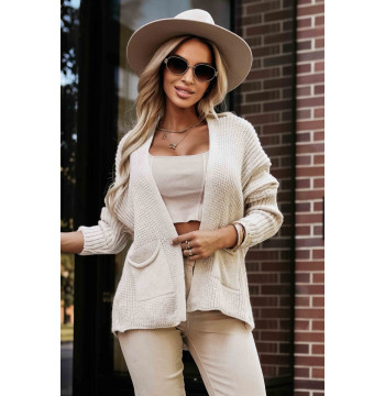 Sweter Kardigan Model 630-1 Beige - Numoco
