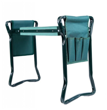 Składany taboret, krzesło, klęcznik ogrodowy 3w1 z kieszonkami 60 x 49 x 25 cm KRT04