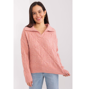 Sweter Damski Model AT-SW-2349-2.96 Dark Pink - AT