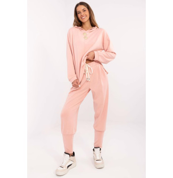 Spodnie Dresowe Model MI-SP-61700.80P Brzoskwinia - Italy Moda