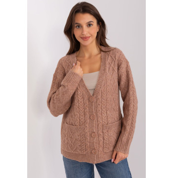 Sweter Damski Model AT-SW-2358.31 Light Brown - AT
