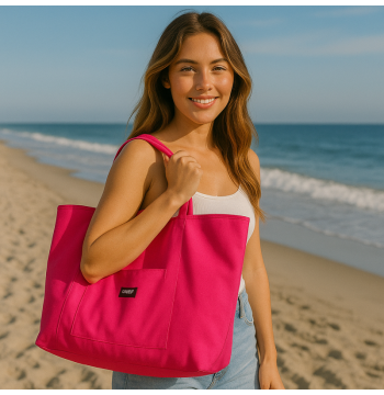 Torba materiałowa minimalistyczna duża TP15F