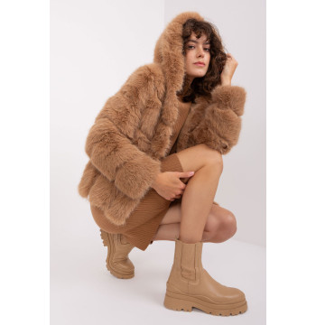 Kurtka Damska Model AT-KR-2386.00P Camel - AT