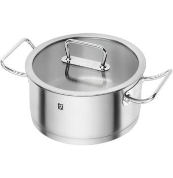 Zwilling Garnek niski z pokrywką szklaną Pro S 4,3L