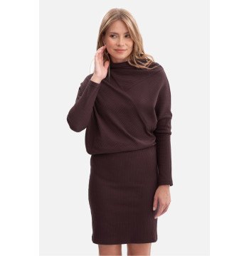 Sukienka Model B309 Gorzka Czekolada - BeWear