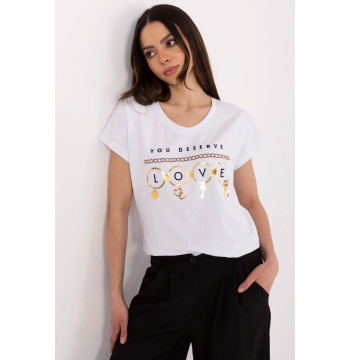 Tshirt Damski Model CLM-TS-1729.86 White - Factory Price