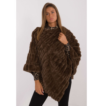 Sweter Ponczo Model AT-PN-2347.88 Dark Brown - AT
