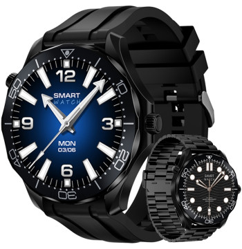 Smartwatch VELTORI VT150-1 Czarny Pasek Silikonowy + Czarna Bransoleta