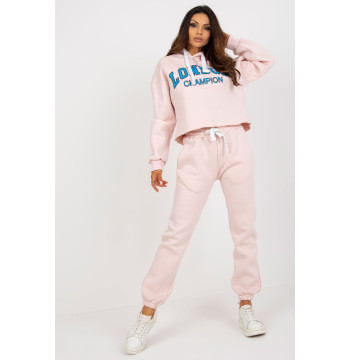 Spodnie Komplet Model EM-KMPL-720.01 Light Pink - Ex Moda
