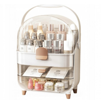 Organizer szkatułka na kosmetyki, biżuterię, biały 38 x 27 x 18 cm CB73
