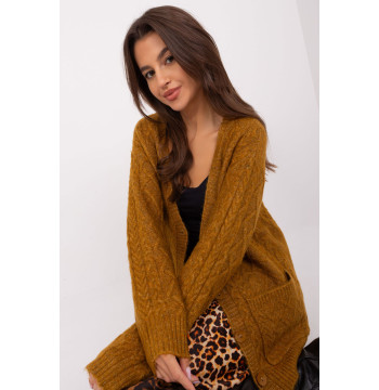 Sweter Damski Model AT-SW-2358.31 Dark Yellow - AT