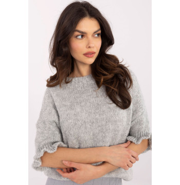 Sweter Damski Model MI-SW-2913.99 Grey - Italy Moda