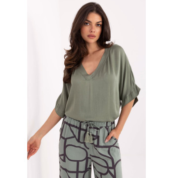 Bluzka Model TW-BZ-BI-3228.75 Khaki - Och Bella