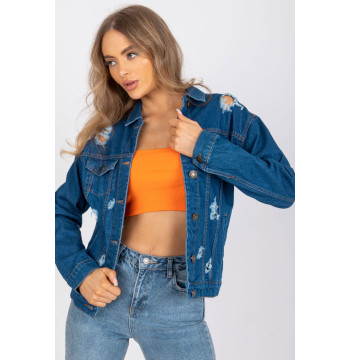 Kurtka Damska Model RO-KR-CKT-4006.16X Blue - Rue Paris