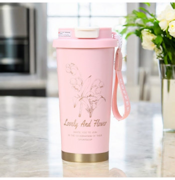 KUBEK TERMICZNY z uchwytem i ustnikiem, przenośny 550ml BD28WZ2