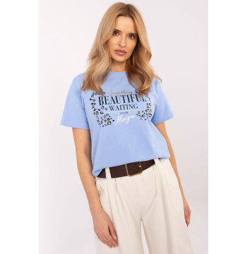 Tshirt Damski Model CLM-BZ-0039.48 Light Blue - Factory Price