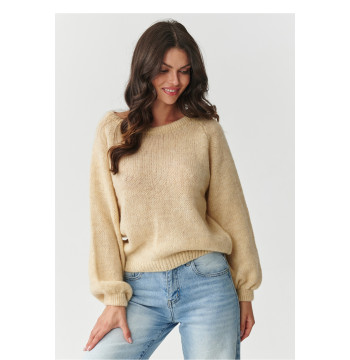 Sweter Damski Model S168 Beige - Makadamia