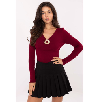 Sweter Damski Model PM-SW-DF61034.76 Bordo - Factory Price