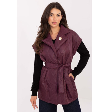 Kamizelka Model IT-KZ-FL9603.87 Bordo - Rue Paris