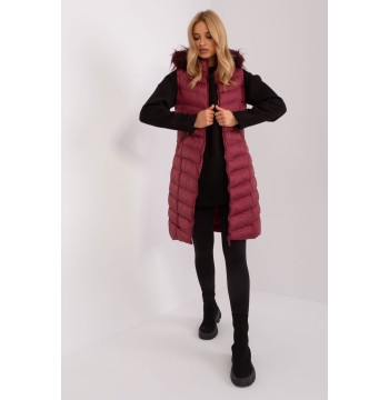 Kamizelka Model RV-KZ-008.00P Bordo - Rue Paris