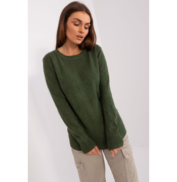 Sweter Damski Model AT-SW-232901.25X Khaki - AT
