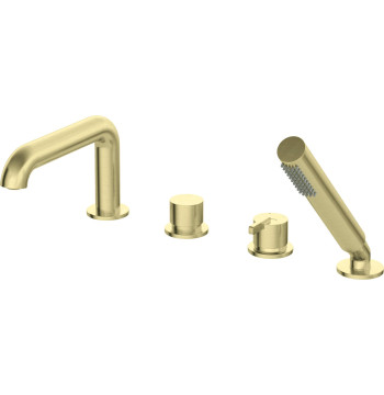 Bateria wannowa 4-otworowa z zestawem prysznicowym BQS_R14M 5907650826965