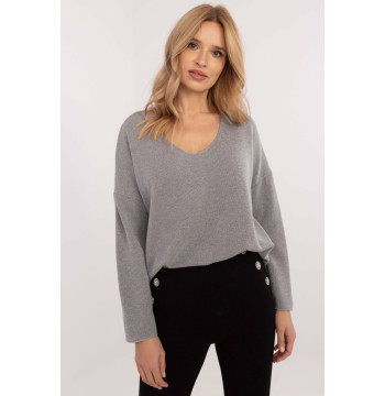 Sweter Damski Model DHJ-BZ-19238.26 Grey - Italy Moda