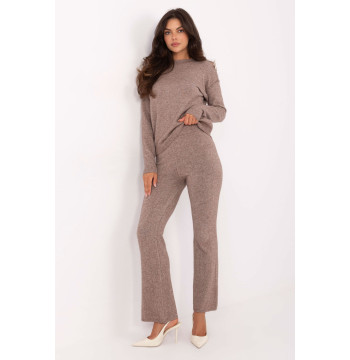 Spodnie Komplet Model IT-KMPL-98692.57 Dark Beige - Italy Moda