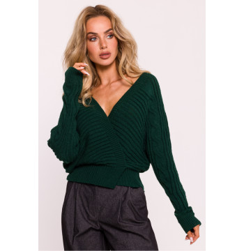 Sweter Damski Model MOE809 Green - Moe