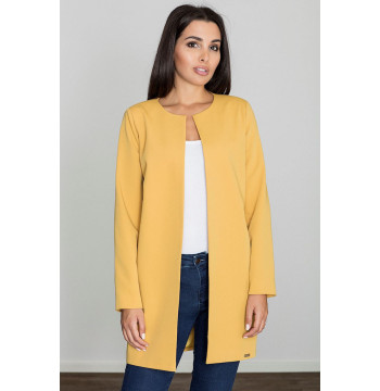Płaszcz Damski Model M551 Yellow - Figl