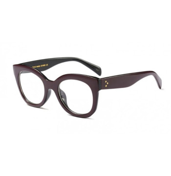 OKULARY "ZERÓWKI" RETRO BRĄZOWE OK130BR