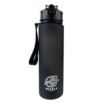 Butelka na wodę, sportowy bidon matowy 750ML czarny ECARLA SPORTS BD48