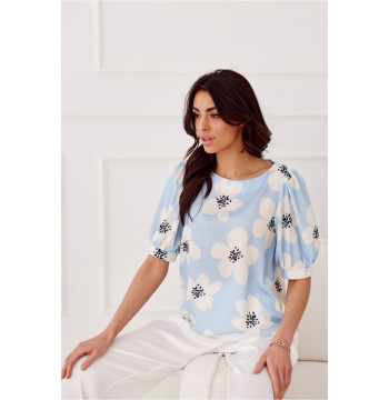 Bluzka Model Jenna BLU0179 Y23 Blue - Roco Fashion