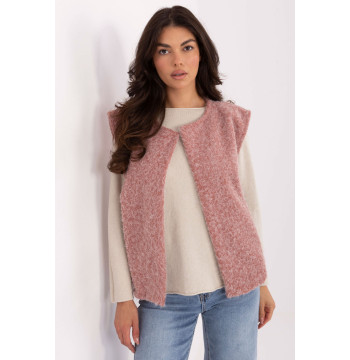 Kamizelka Model IT-KZ-FL9622.29P Dark Pink - Rue Paris