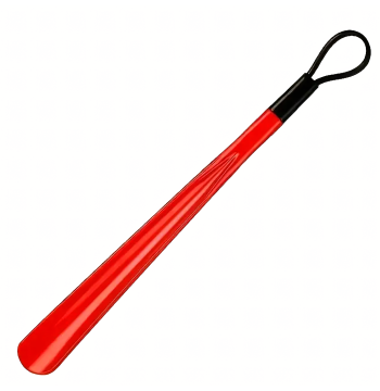 Łyżka do Butów Plastikowa Wytrzymała Czerwona 48 cm Długa z Haczykiem