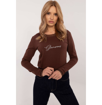 Bluzka Model CLM-BZ-1157.13X Brown - Factory Price