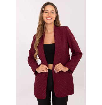 Marynarka Model IT-MA-18657.88 Bordo - Rue Paris