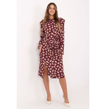 Sukienka Model IT-SK-20057.21P Bordo - Rue Paris