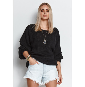 Sweter Damski Model S114 Black - Makadamia